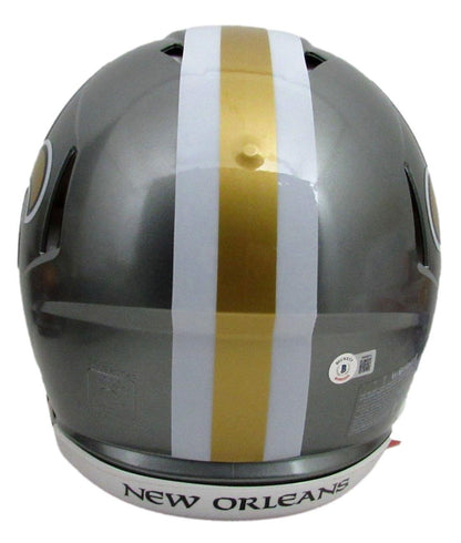 Drew Brees Autographed Full Size Flash Authentic