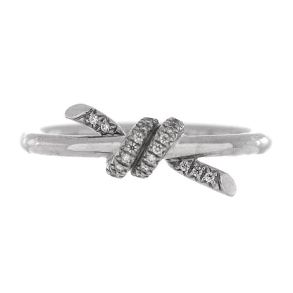 Tiffany & Co. Knot Ring 18K White Gold With Diamonds