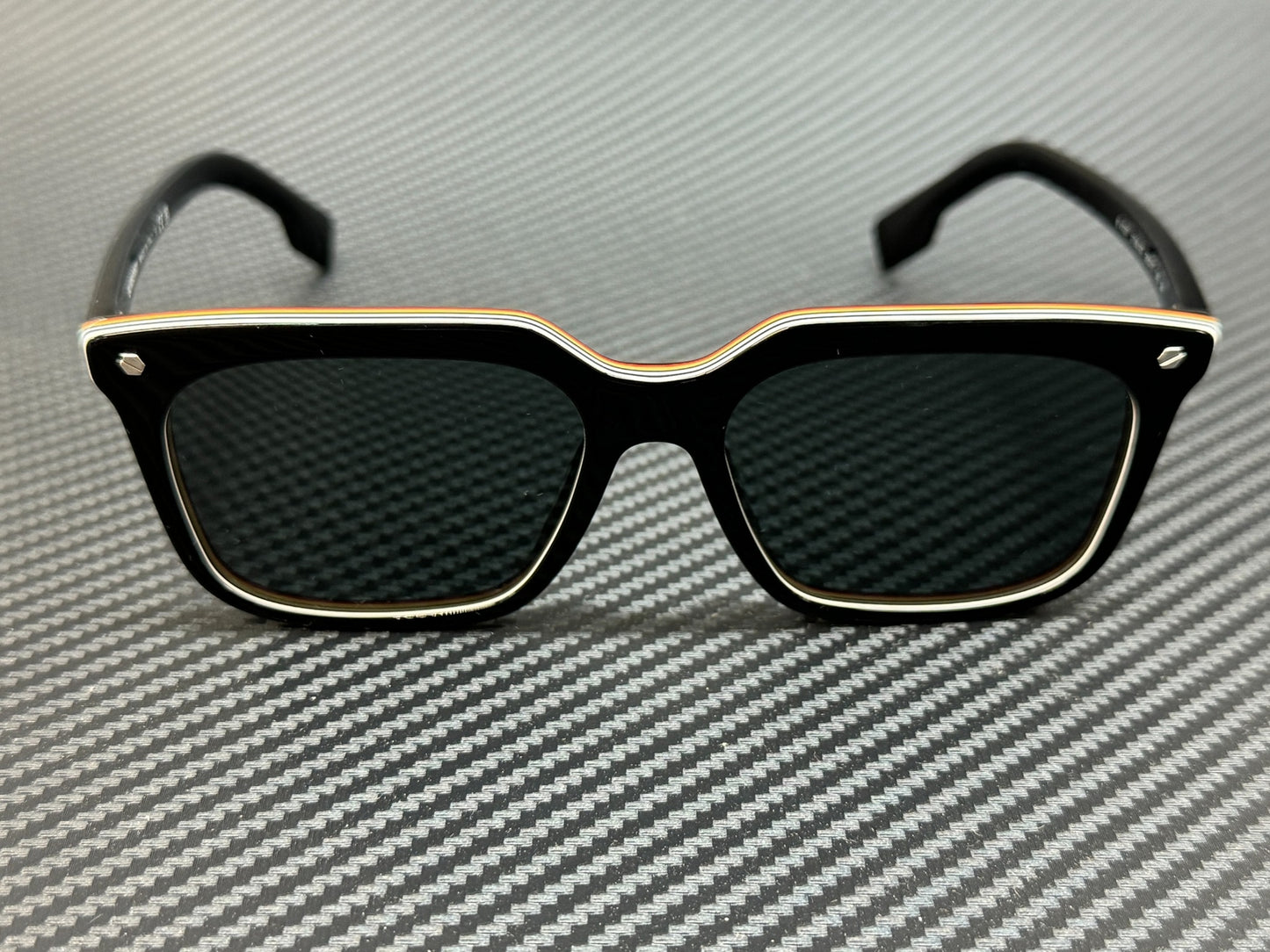 Burberry Be4337 379887 Black Square Men'S 56 Mm Sunglasses