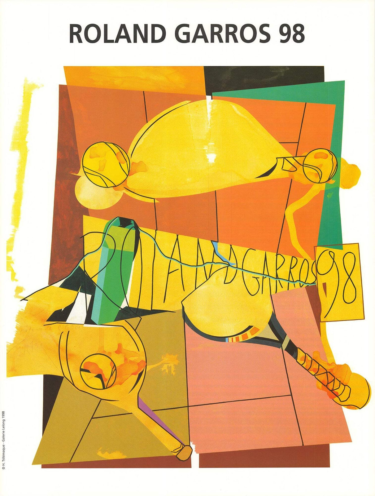 Herve Telemaque Roland Garros French Open " Poster Modernism Mu