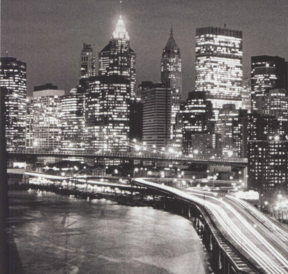 Phot ARTIST UNKNOWN New York City Skyline 15.75" x 15.75" Offset Lithograph 2003