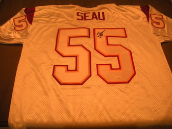 Junior Seau Usc Trojans,Chargers Jsa/Coa Signed