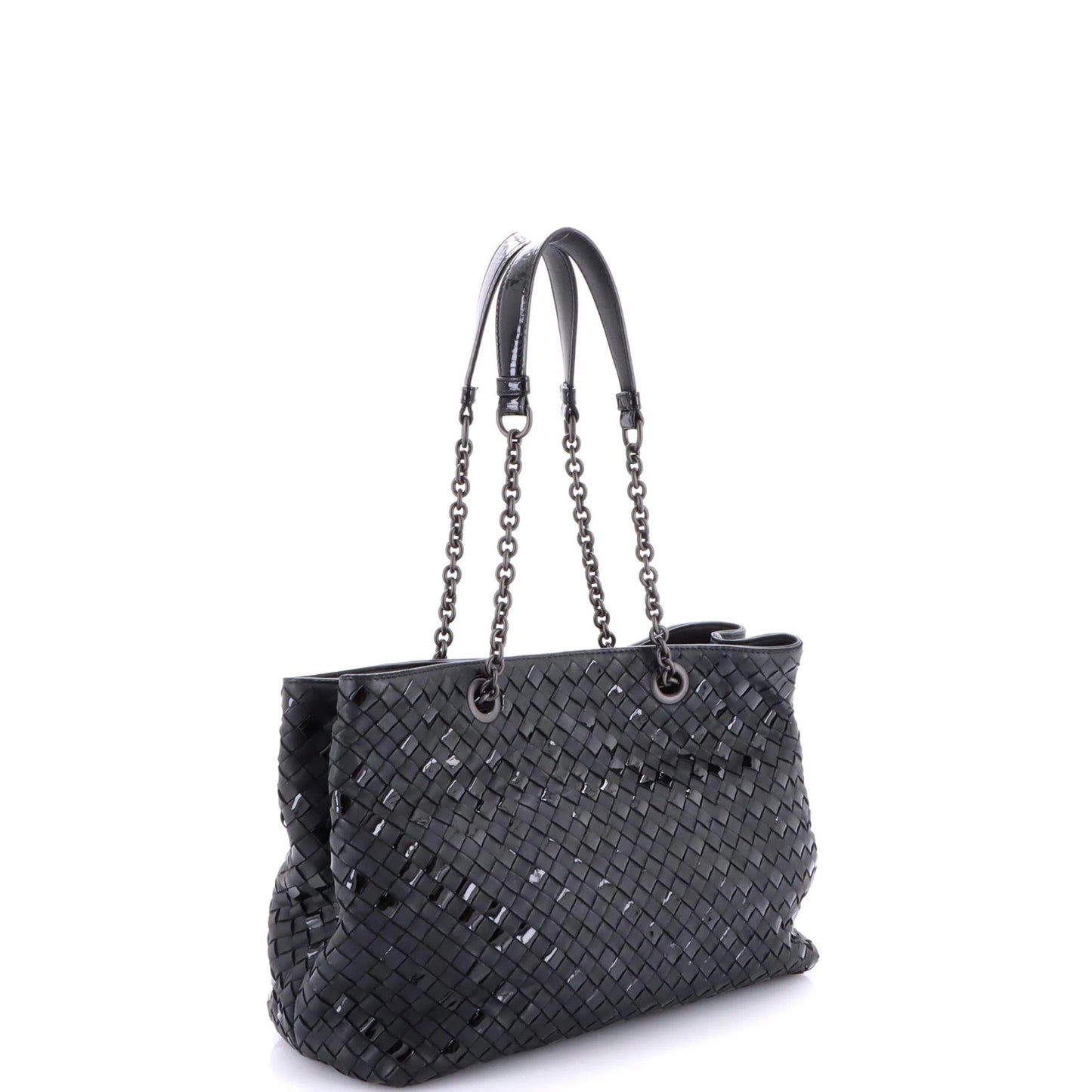 Bottega Veneta Double Chain Tote Intrecciato Nappa Medium