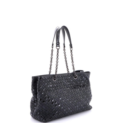 Bottega Veneta Double Chain Tote Intrecciato Nappa Medium