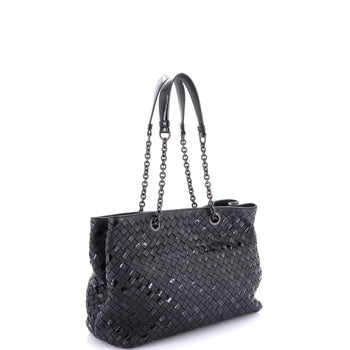 Bottega Veneta Double Chain Tote Intrecciato Nappa Medium