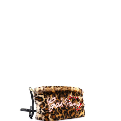 Dolce & Gabbana Cleo Crossbody Bag Embellished Faux Fur