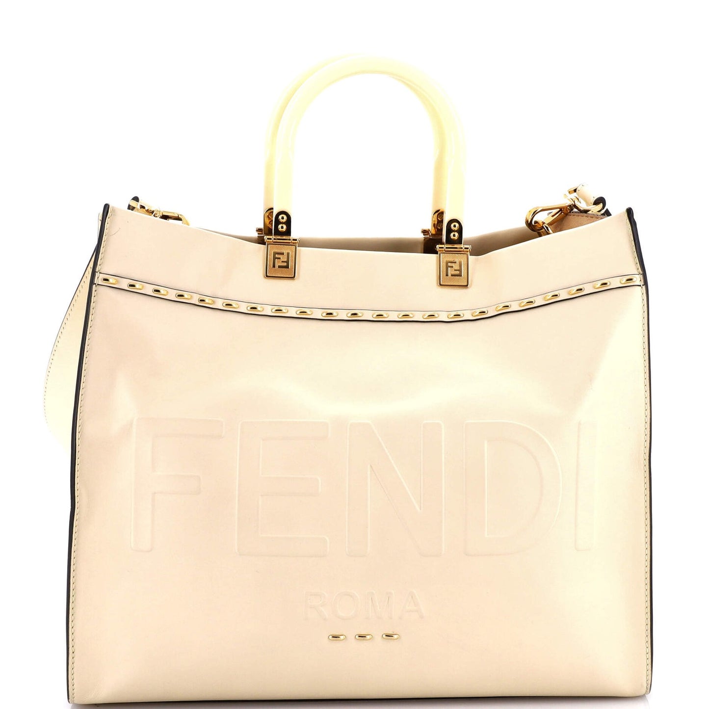 Fendi Sunshine Shopper Tote Leather Medium