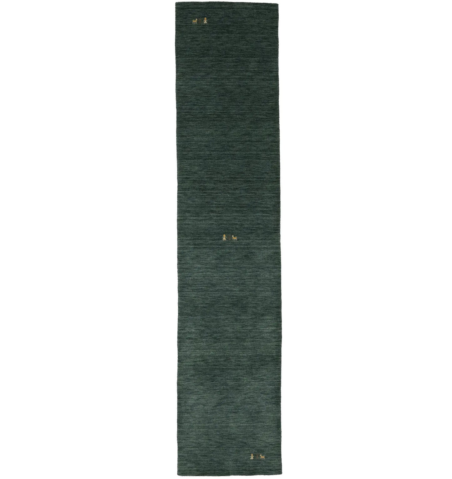 Pictorial Dark Green Tribal 3X12 Gabbeh Modern Runner Rug Kitchen Hallway Carpet
