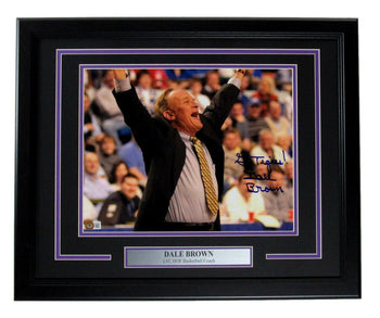 Dale Brown Autographed/Inscribed 11X14 Photo Lsu