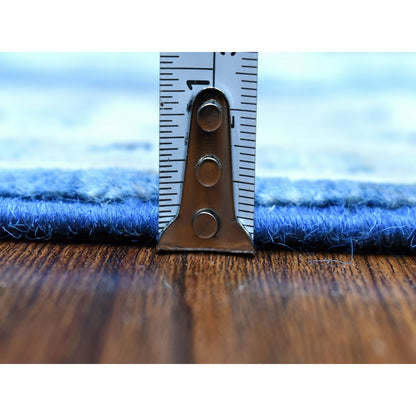 2'6"X9'7" Vintage Look Kazak Wool Tribal Design Hand Knotted Runner Rug