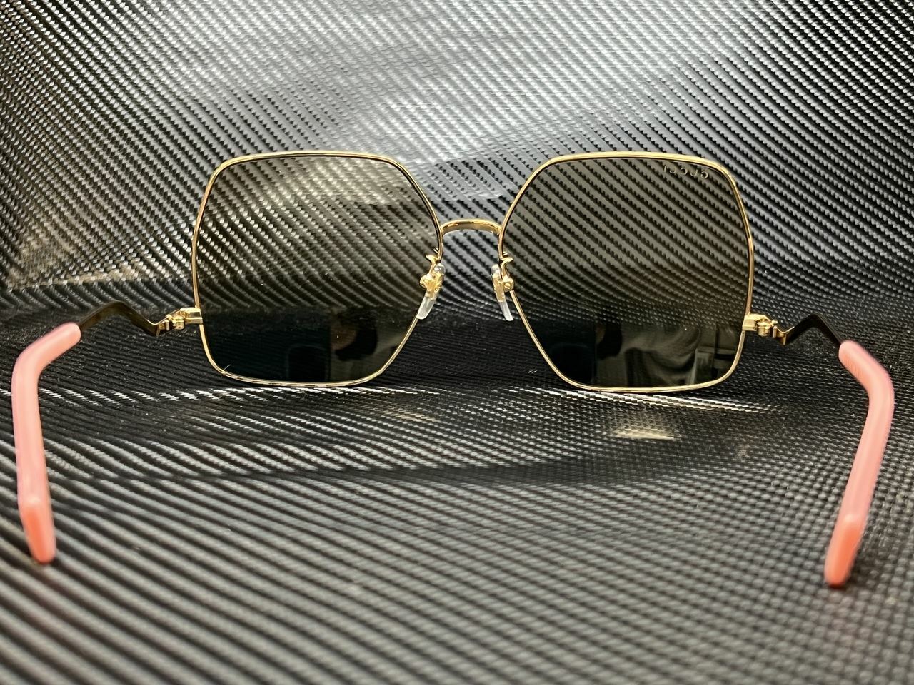 GUCCI GG1005S 001 Gold Hexagonal 61 mm Women's