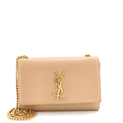 Saint Laurent Classic Monogram Crossbody Bag Grainy Leather Small