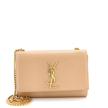 Saint Laurent Classic Monogram Crossbody Bag Grainy Leather Small