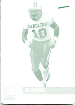 Ko Simpson Unsigned 2006 Donruss Elite Plate Card
