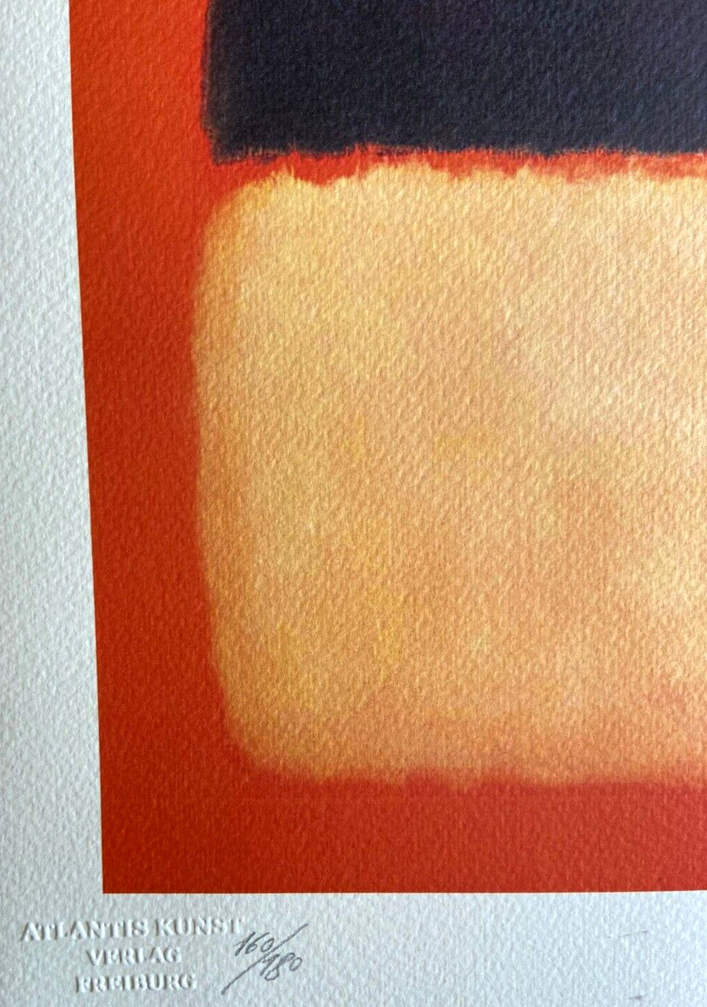 Mark Rothko Lithograph Coa Signed Op Numbered In Pencil