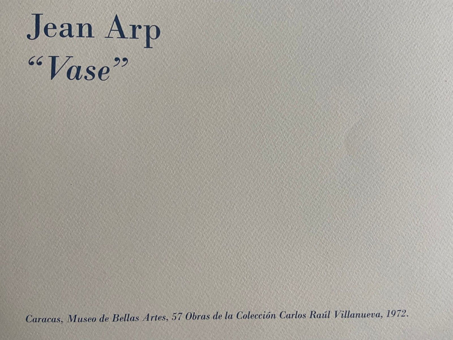 Jean Hans Arp Lithograph Coa Published Museum