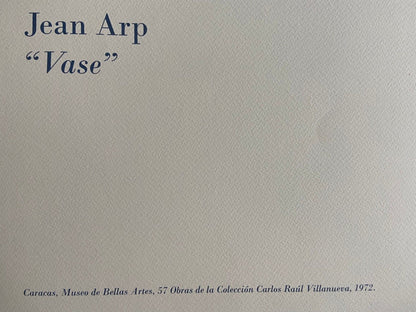 Jean Hans Arp Lithograph Coa Published Museum