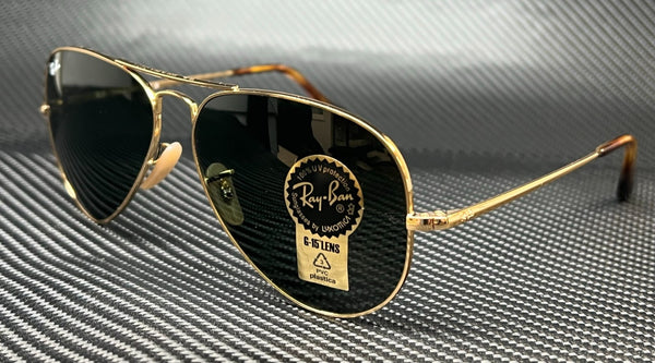 RAY BAN RB3689 914731 Gold Aviator 58 mm Unisex Sunglasses