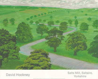 DAVID HOCKNEY Green Valley 19.5" x 24" Offset Lithograph 2008 Pop Art Green Gra