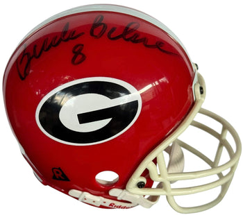 Buck Belue Autographed Bulldogs Mini Mini Helmet