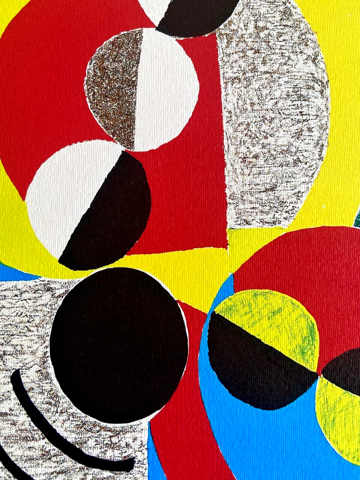 Sonia Delaunay Lithograph Coa Signed Stamped Numbered By Hand 175 Ex