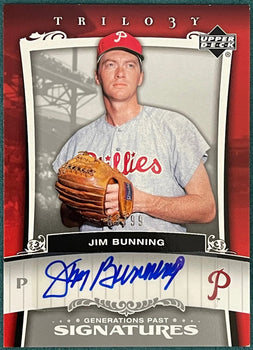 Jim Bunning Autographed 2005 Upper Deck Trilogy