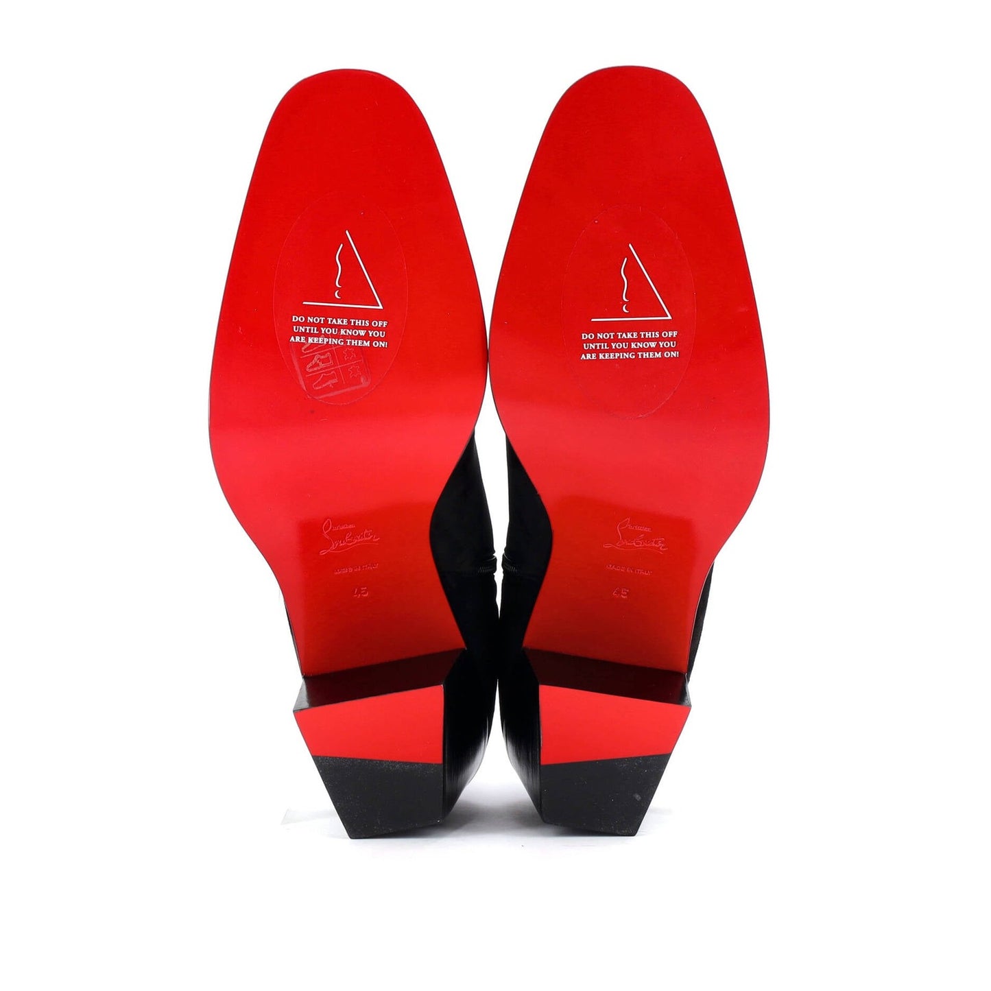 Christian Louboutin Women'S Angels Heeled Ankle Boots Crystal Embellished Suede