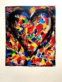 Jim Dine Lithograph Coa Signed Op Numbered 175 Es