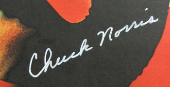 Chuck Norris Autographed Movie Poster 11X17 