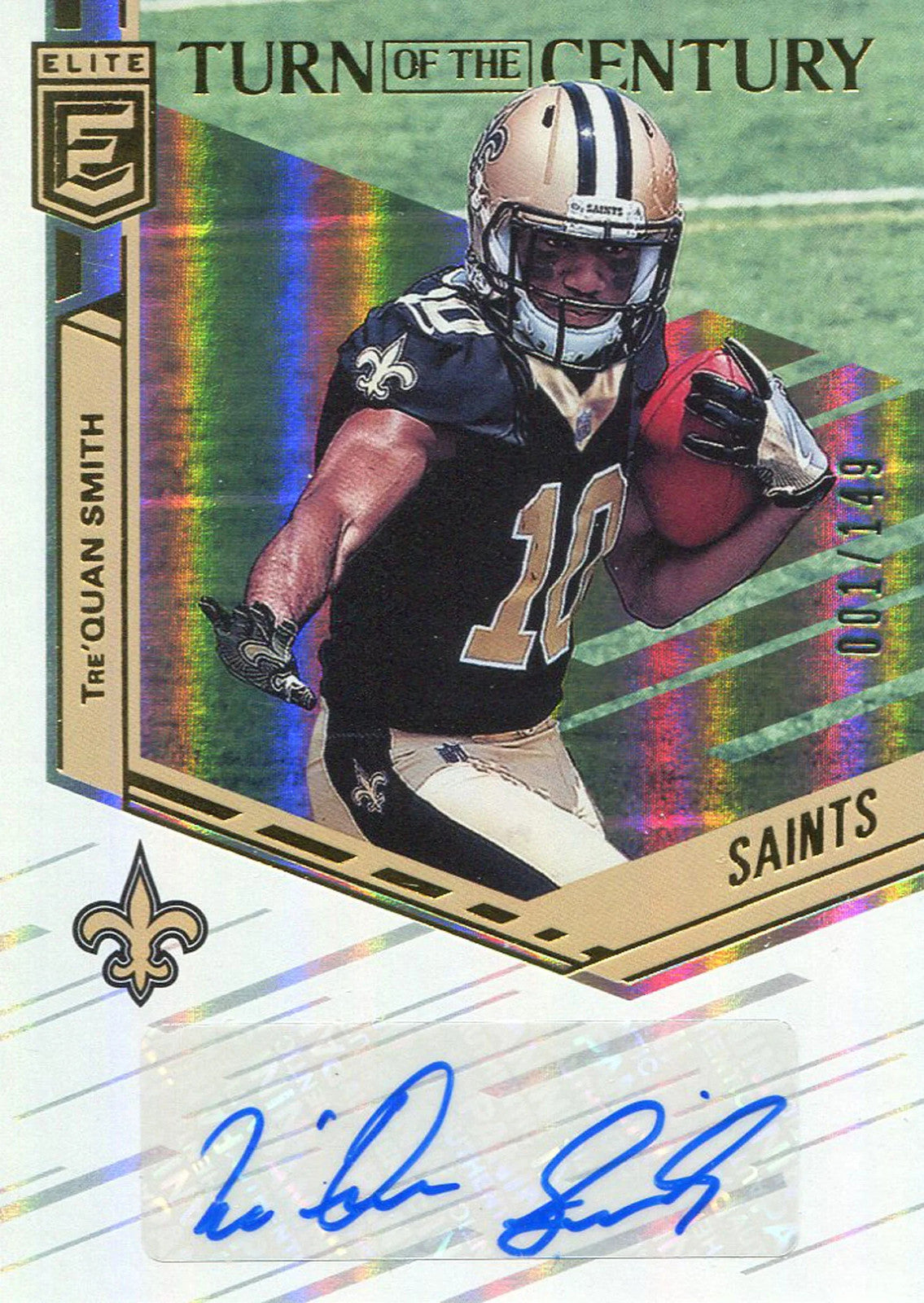 Tre'Quan Smith Autographed 2018 Panini Elite Rookie Card