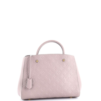 Louis Vuitton Montaigne Handbag Monogram Empreinte Leather Mm