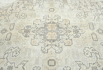 Antique Distressed Oriental Rug Classic Floral