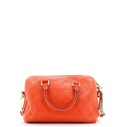 Louis Vuitton Speedy Bandouliere Bag Monogram Empreinte Leather 25