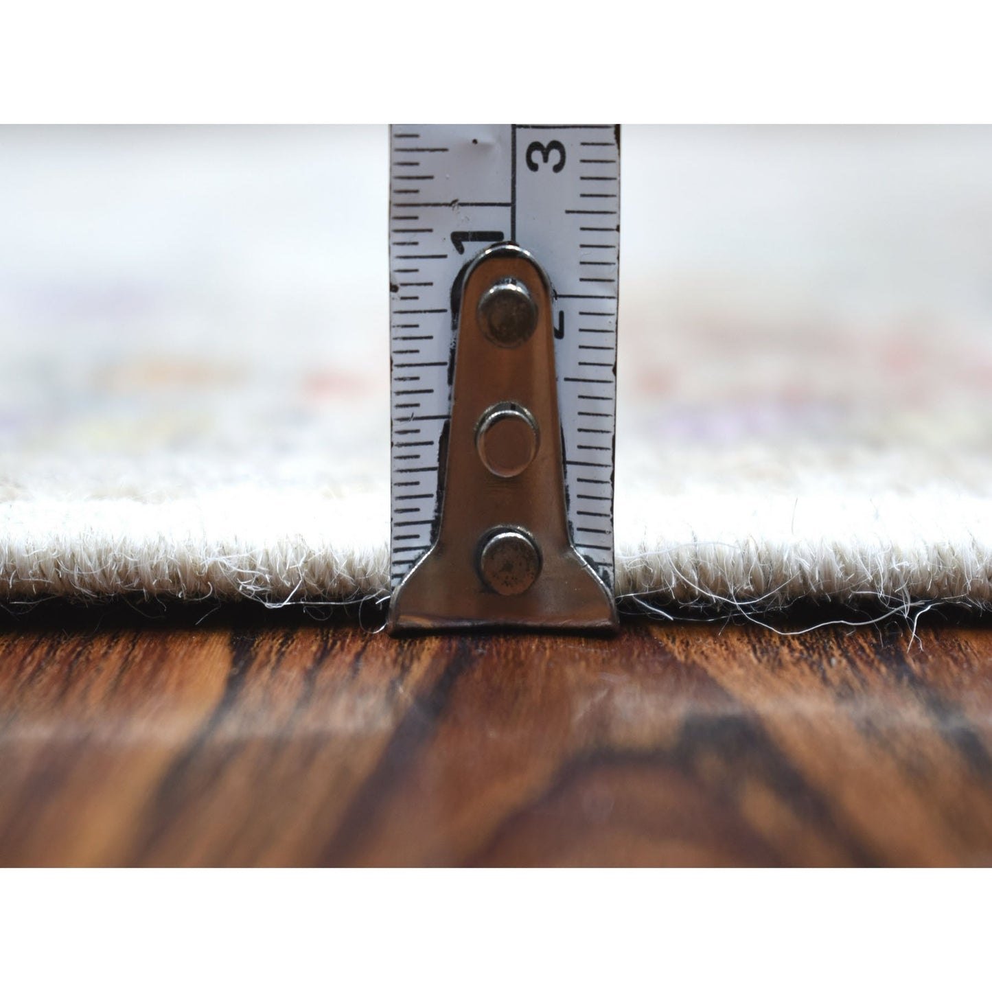 2'10"X16' Hand Knotted Soft Wool Angora Oushak Light Gray Xl Runner Rug