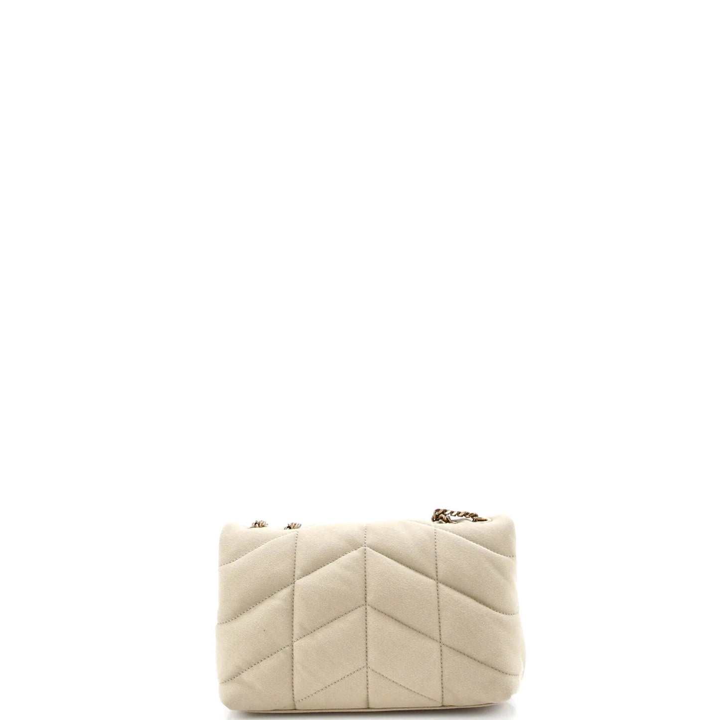 Saint Laurent Loulou Puffer Shoulder Bag Quilted Canvas Mini