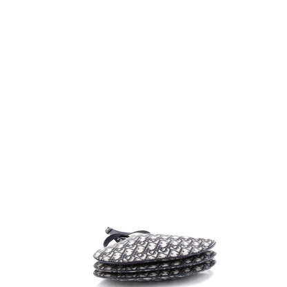 Christian Dior Saddle Triple Zip Crossbody Pouch Oblique Canvas