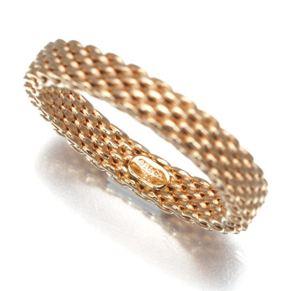 Tiffany&Co. Ring Mesh Somerset Us8 18K 750 Rose Gold