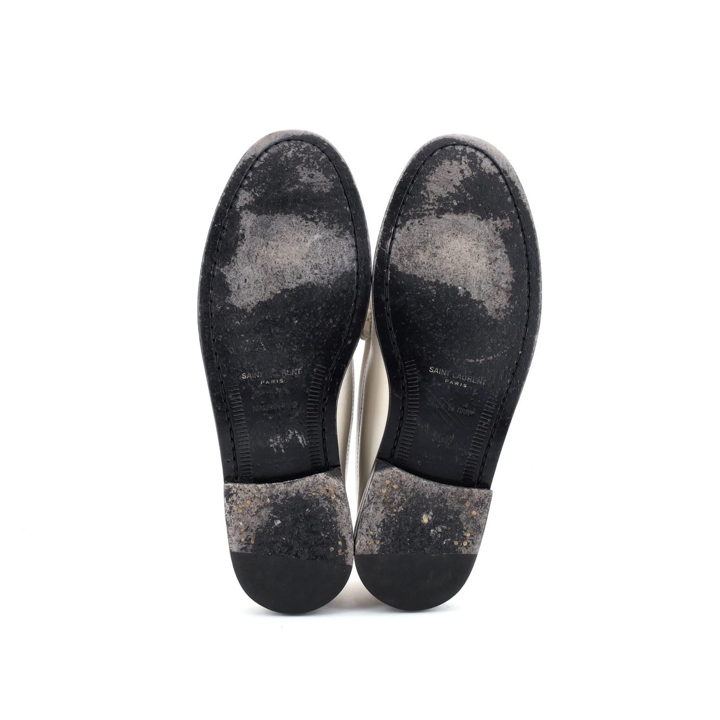 Saint Laurent Women'S Le Monogram Penny Loafers Leather