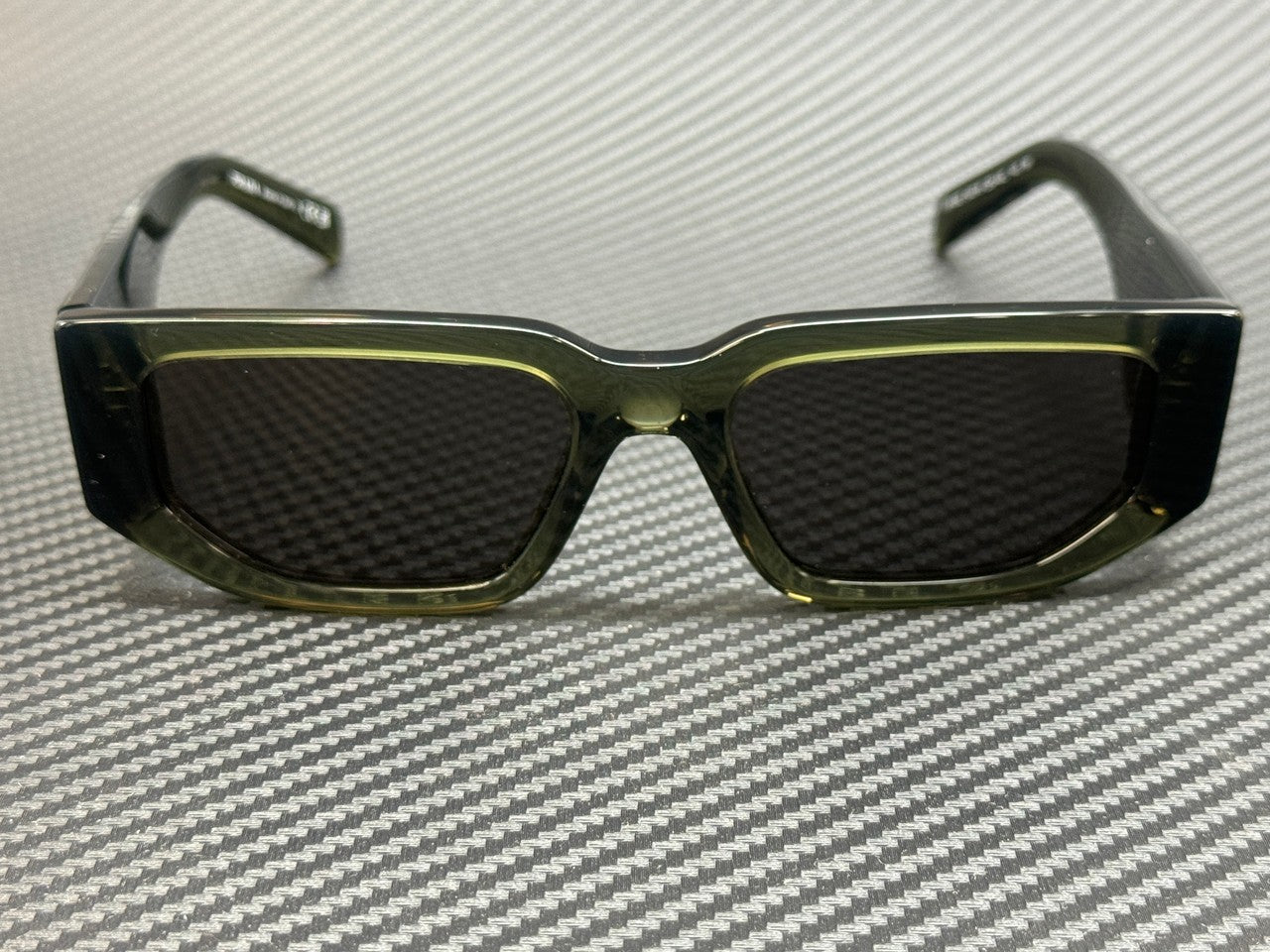 PRADA PR 09ZS 25A40L Military Green Grey Men's 54 mm Sunglasses