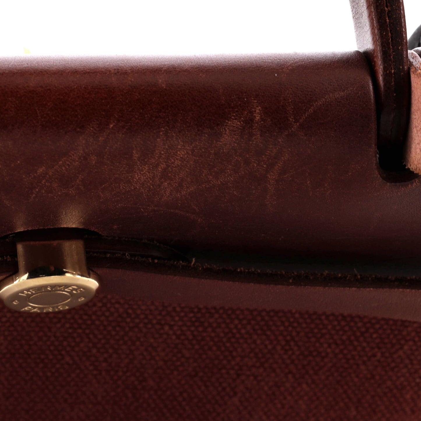 Hermes Herbag Toile And Leather Pm