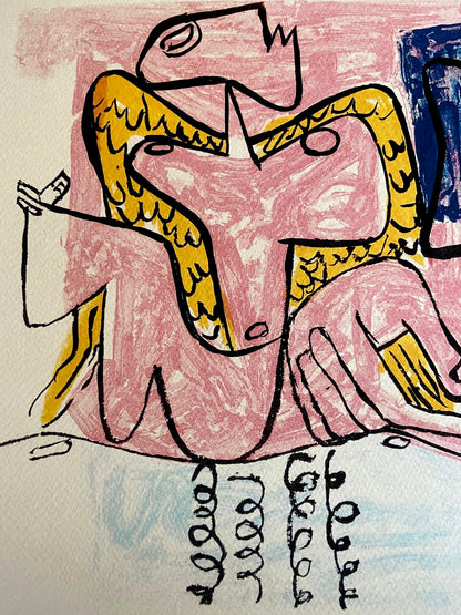 Le Corbusier Lithograph Coa Certified Signed Op 1976