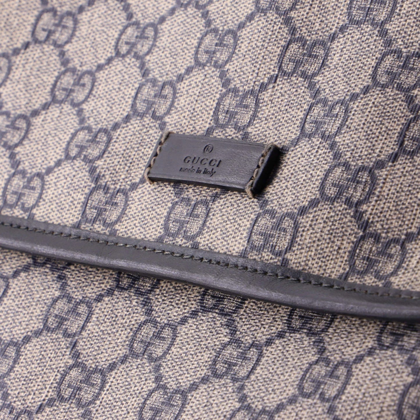 Gucci Flap Messenger Gg Coated Canvas Small