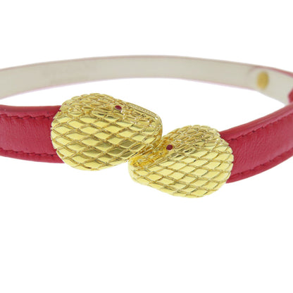 Leather BVLGARI Serpenti Bracelet