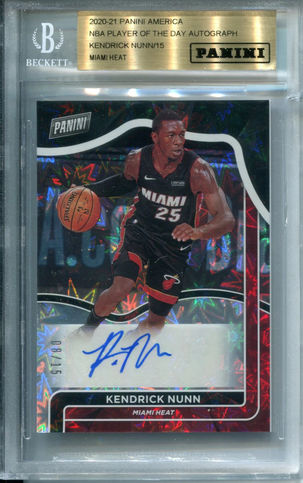 Kendrick Nunn 2020-21 Panini Player Of The Day Card (Bvg)