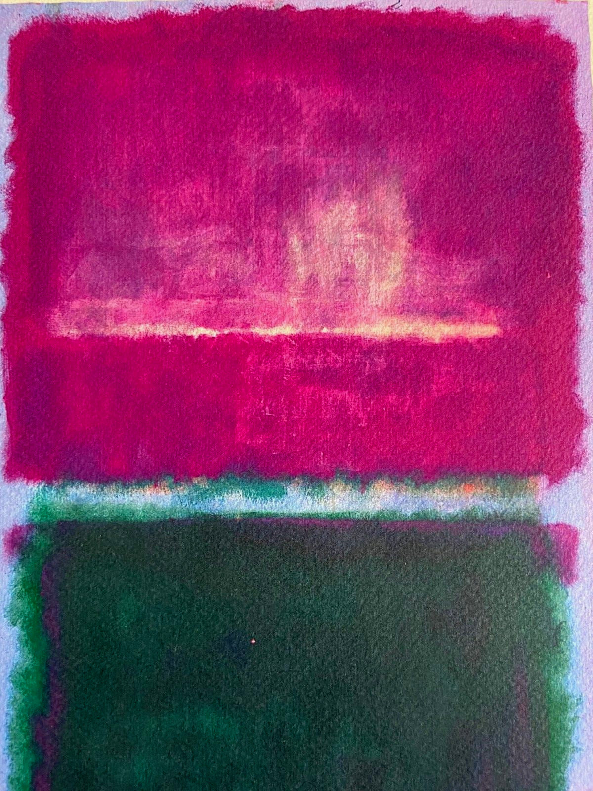 Mark Rothko Lithograph Signed Coa Numbered 180 Copies Stamped