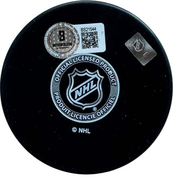 Ryan Nugent Hopkins Autographed Edmonton Oilers Logo Puck (Beckett)