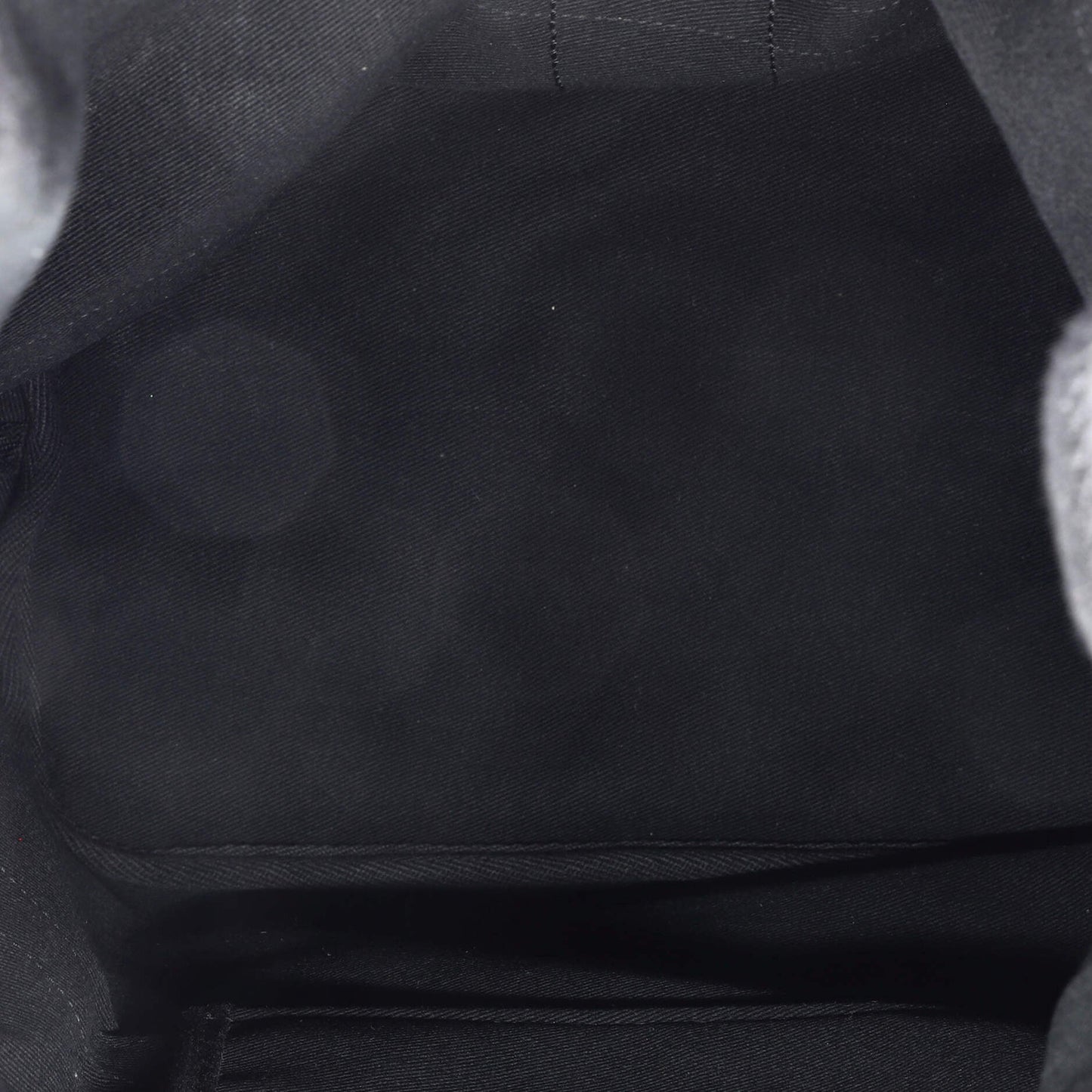 Saint Laurent Rive Gauche Drawstring Sling Bag Stripe Canvas Medium