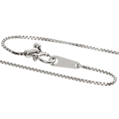 0.8Ct Diamond Necklace K18 White Gold 5.6G
