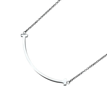 Tiffany & Co. T Smile Small Necklace K18Wg