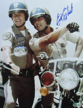 Larry Wilcox/Erik Estrada Dual-Autographed 11X14 Photo 